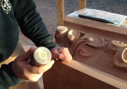 Floral style carving, Barrow Town Hall