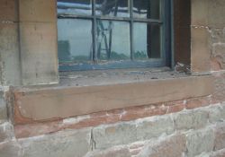 Cill repairs, replacements and lime repointing (BEFORE)