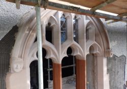 Tracery Window with the new stone in place