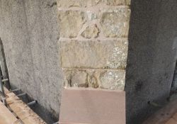 Stones replaced and repointed