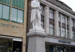 Statue of James Steel after conservation