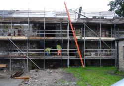 Thornthwaite Hall at the start of the works