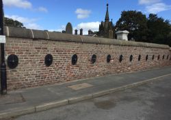 Render removed and wall repointed in lime (AFTER)