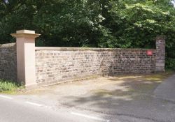 Wall re-build including new pillar